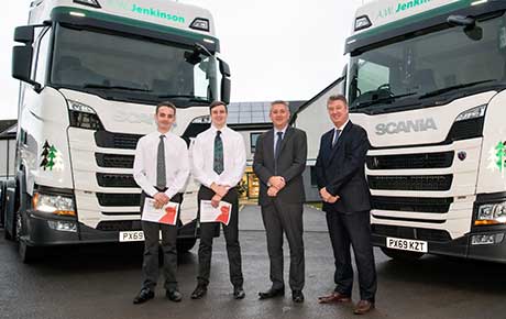 Aiden Nelson, Liam Bell, Dave Lindop – AWJ Transport Finance Director, Robin Brown – SP Training 